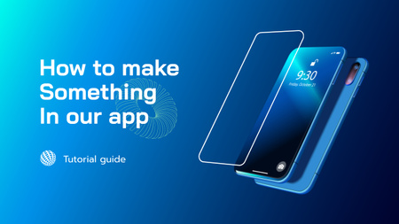App Ad with Modern Smartphones Youtube Thumbnail Šablona návrhu