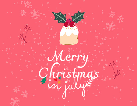 Template di design  Celebrating Christmas in July Flyer 8.5x11in Horizontal