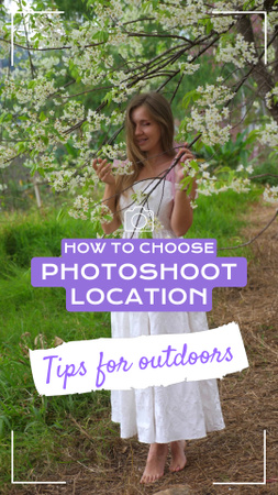 Platilla de diseño Professional Photographer Advice On Choosing Outdoor Location TikTok Video