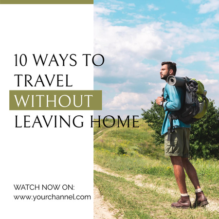 Platilla de diseño Blog about Ways to Travel Without Leaving Home Instagram