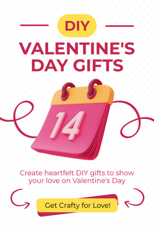 Platilla de diseño Lovely Valentine's Day Gifts DIY Offer Pinterest