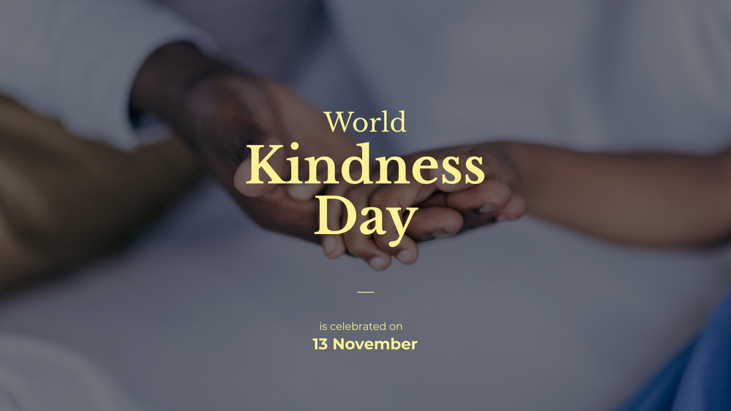 Platilla de diseño World Kindness Day Presentation Wide