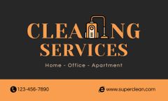 Customized Cleaning Services Offer With Vacuum Cleaner Emblem