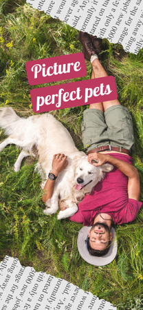 Ontwerpsjabloon van Snapchat Moment Filter van Perfecte foto van huisdieren en eigenaren