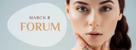 Beauty Forum Ad on March 8 Facebook cover Design Template
