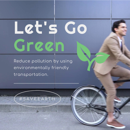 Modèle de visuel transports écologiques - Animated Post