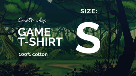 Gaming Merch Offer Label 3.5x2in Design Template