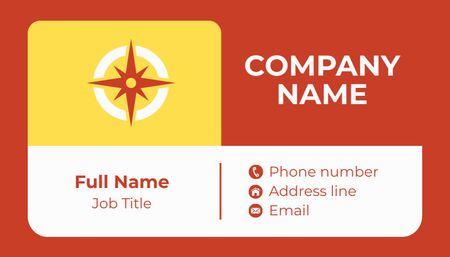 Plantilla de diseño de Información del perfil del personal actual Business Card US 