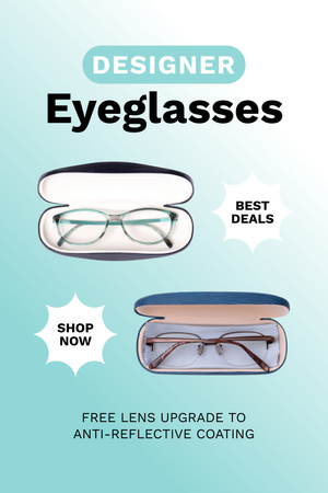 Platilla de diseño Best Glasses Accessories and Cases Offer Pinterest