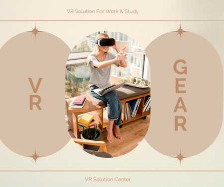 VR tech and gadgets retail Facebook Design Template