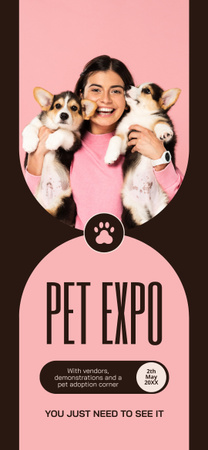 Modèle de visuel Annonce d'une exposition et d'une démonstration sur les animaux de compagnie Fluffy - Snapchat Geofilter