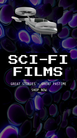Sci-fi filmnézési ajánlat TikTok Video tervezősablon