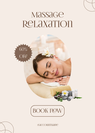 Discount on Body Massage Flayer Design Template