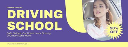 Akreditované školení autoškoly se slevovou nabídkou Facebook cover Šablona návrhu