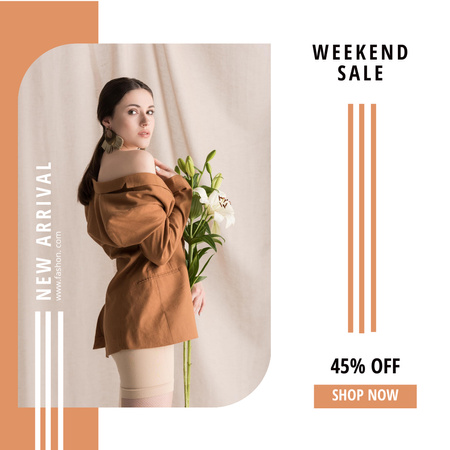 Ontwerpsjabloon van Instagram van Women's Clothing Sale