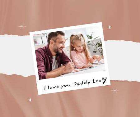 Father's Day Greeting Facebook Design Template