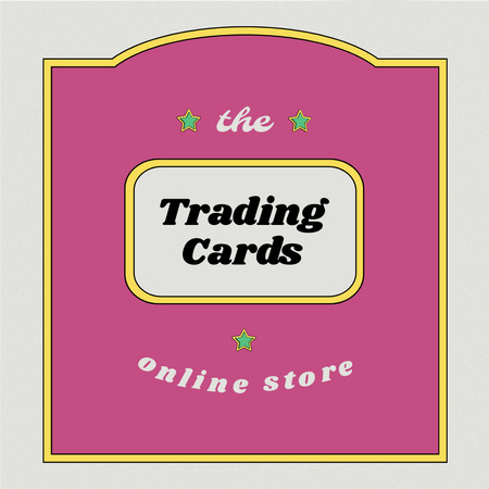 Designvorlage trading cards store angebot für Logo