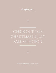 July Christmas Discount Announcement with Young Happy Couple