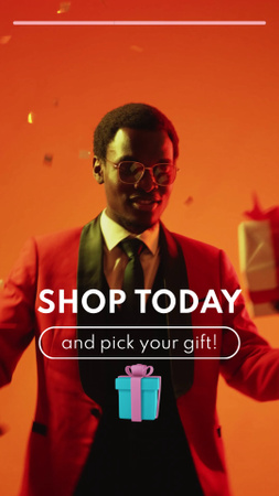 Bright Gift Offer For Shopping Today TikTok Video Design Template