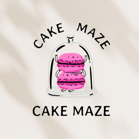 Yummy Piece of Cake Logo Design Template