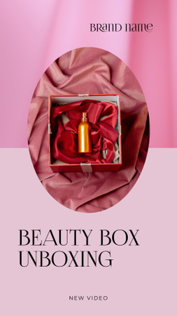 Plantilla de diseño de Revisión de productos de belleza Instagram Video Story 