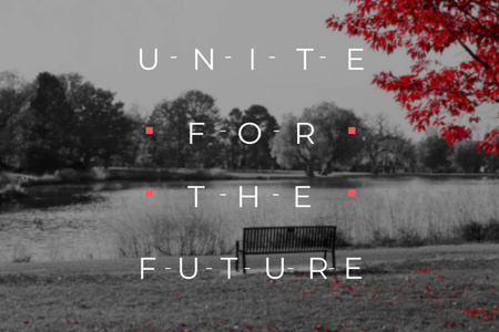 Concept of Unite for the future Gift Certificate Tasarım Şablonu