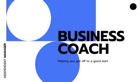 Platilla de diseño Business Coach services offer Business card