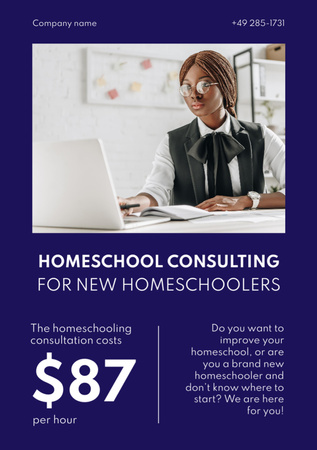 Home Education Ad Flyer A5 Design Template