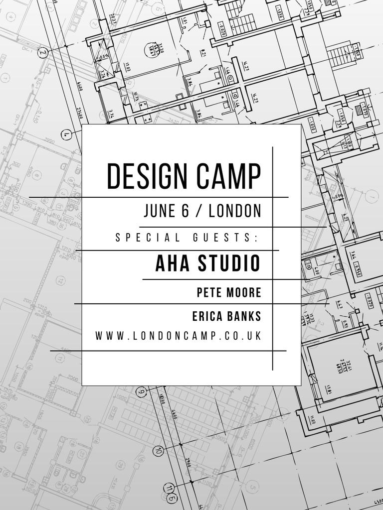 Training in Design Camp Poster 36x48in Design Template