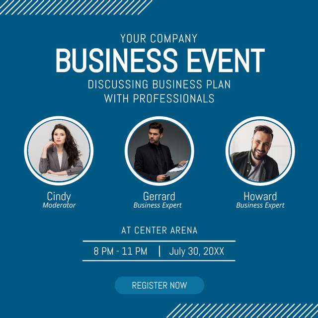 Designvorlage Business Training Event für Instagram