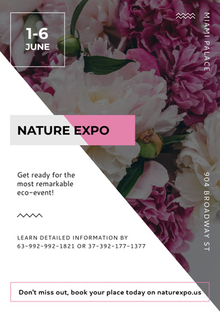 Nature Expo Annoucement Poster 28x40in Design Template