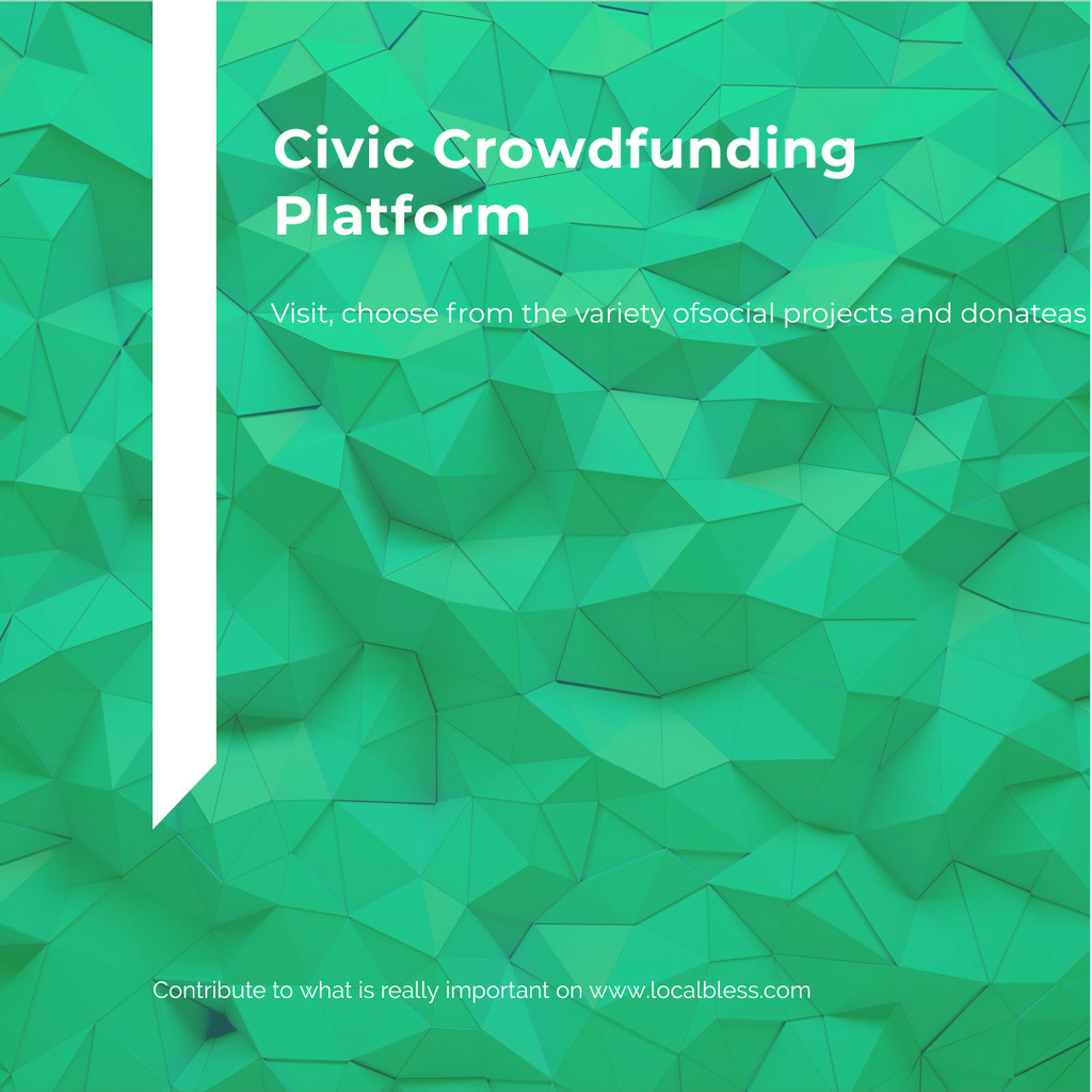 Plantilla de diseño de Civic Crowdfunding Platform Instagram 