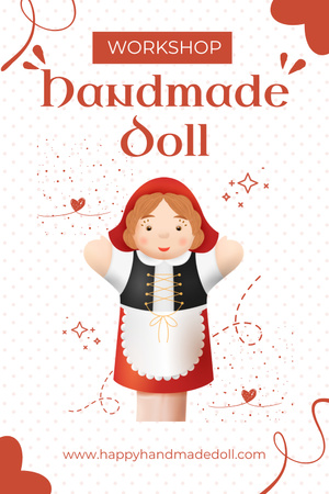 Platilla de diseño Master Class on Making Handmade Dolls Pinterest