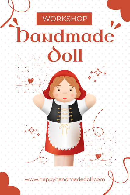Master Class on Making Handmade Dolls Pinterest – шаблон для дизайну