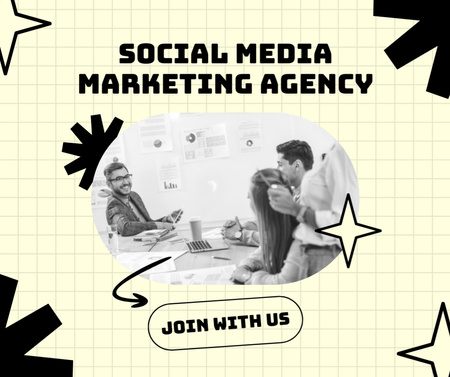 Designvorlage Leistungsorientierte Werbung für Social-Media-Marketing-Agenturen für Facebook