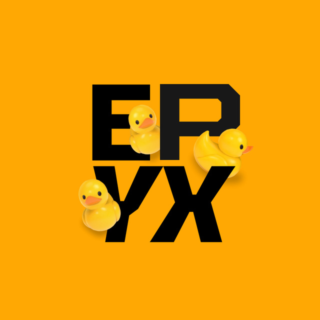 Emblem with Сute Toy Ducks Logoデザインテンプレート