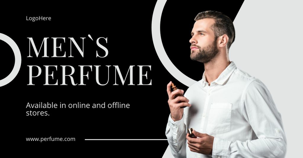 Men's Perfume Sale Offer Facebook AD Design Template