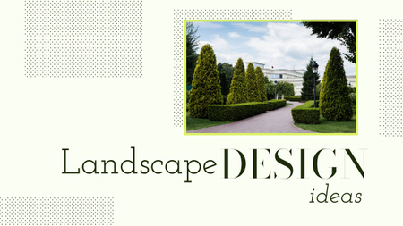 Ontwerpsjabloon van Youtube Thumbnail van Landscape Design Ideas