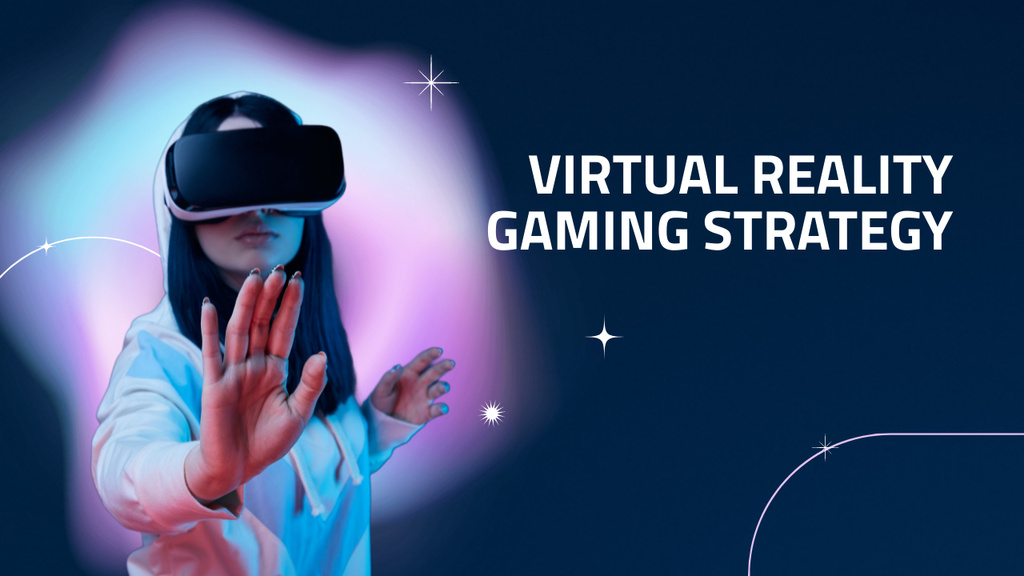 Virtual Reality Gaming Strategy Youtube Thumbnail – шаблон для дизайну