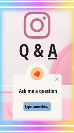 Ask Me a Question Instagram Story Šablona návrhu