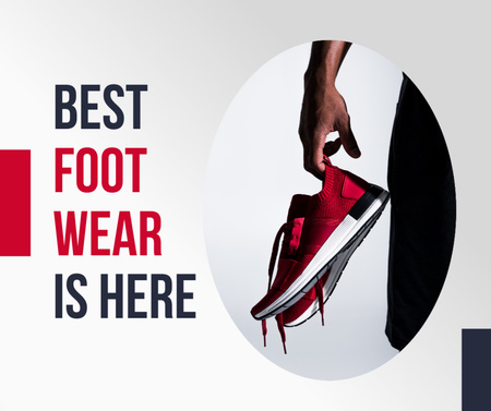 Fashion Ad with Stylish Sneakers Facebook – шаблон для дизайну