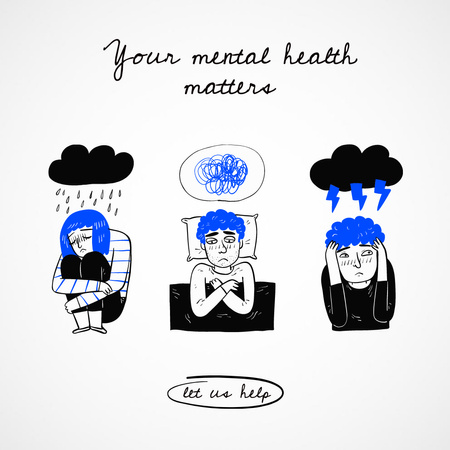 Mental Health Support Instagram Design Template