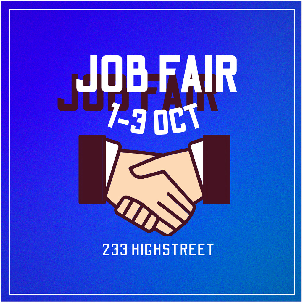 Job Fair Announcement Instagram – шаблон для дизайну