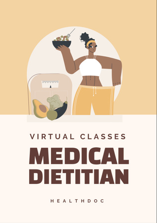Nutrition and Dietetics Classes Announcement Flyer A7 Design Template