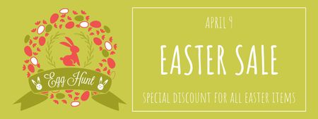 Plantilla de diseño de Special Discount on All Easter Items Ticket 