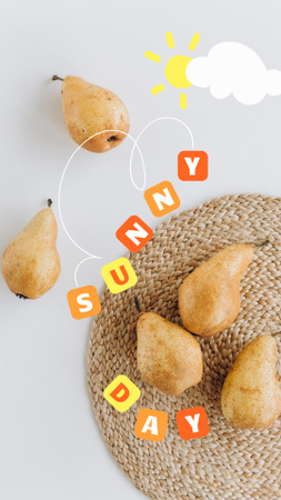 Platilla de diseño Summer Inspiration with Fresh Pears Instagram Story