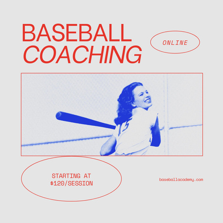 Szablon projektu Baseball Coaching Offer Instagram