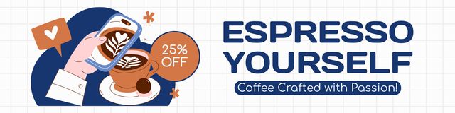 Platilla de diseño Tasty Espresso At Discounted Rates Offer In Cup Twitter