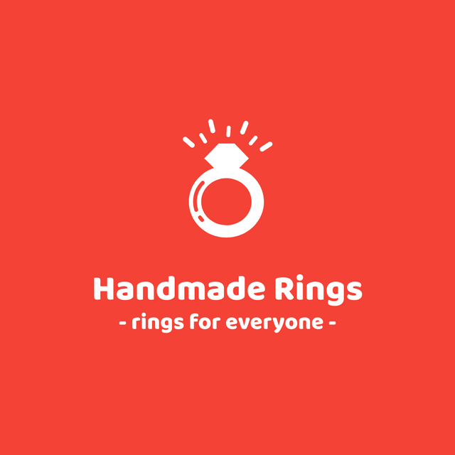Ontwerpsjabloon van Logo van Handmade Rings Offer