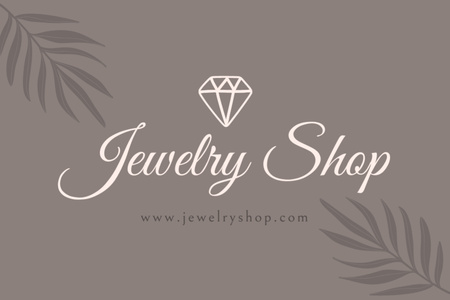 Platilla de diseño Jewelry Store Gift Voucher Offer on Grey Gift Certificate